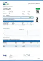 ILS Laboratories certificate preview for Kisspeptin-10