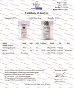Krause Analytical certificate preview for MOTS-c