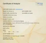 Optima Labs certificate preview for FOXO4-DRI
