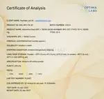 Optima Labs certificate preview for Wolverine Stack