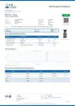 ILS Laboratories certificate preview for MOTS-c