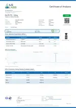 ILS Laboratories certificate preview for Tirzepatide