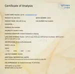 Optima Labs certificate preview for ARA-290 (Cibinetide)