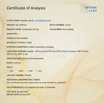 Optima Labs certificate preview for Cerebrolysin