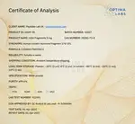 Optima Labs certificate preview for HGH Fragment 176-191