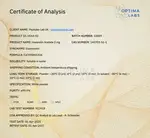 Optima Labs certificate preview for Hexarelin