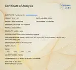 Optima Labs certificate preview for KPV