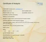 Optima Labs certificate preview for Retatrutide