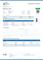 ILS Laboratories certificate preview for Melanotan-1 (MT-1)